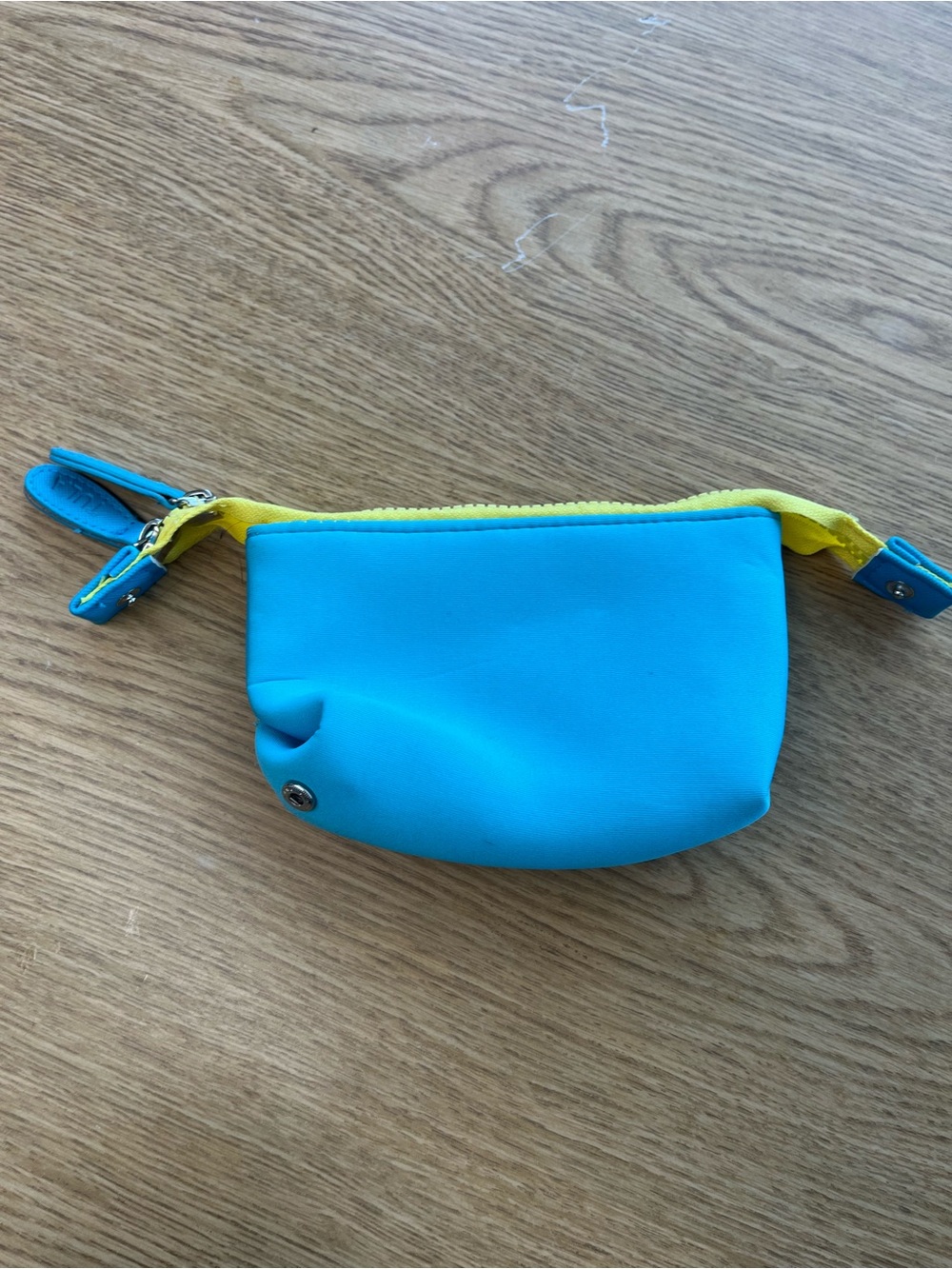 Tula Bright Blue and Yellow Cosmetic Pouch